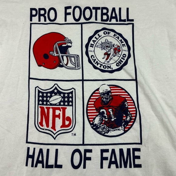 Vintage Champion pro football Hall of Fame NFL 90s T-shirt USA made size large - Picture 2 of 7